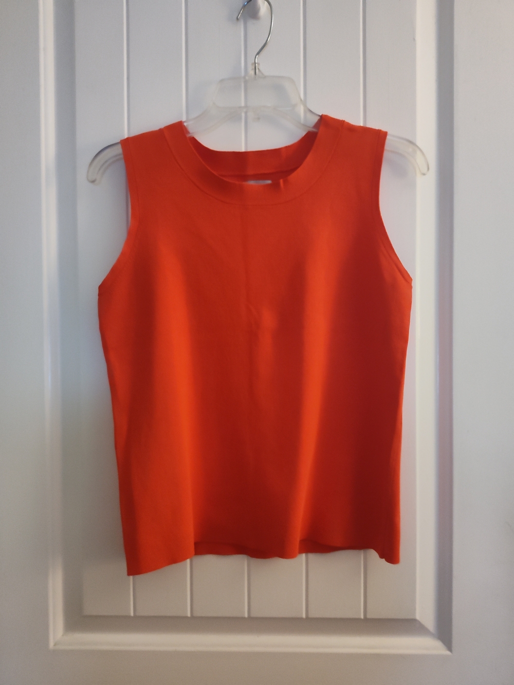 Chico's Bright Orange Sleeveless Knit Tank